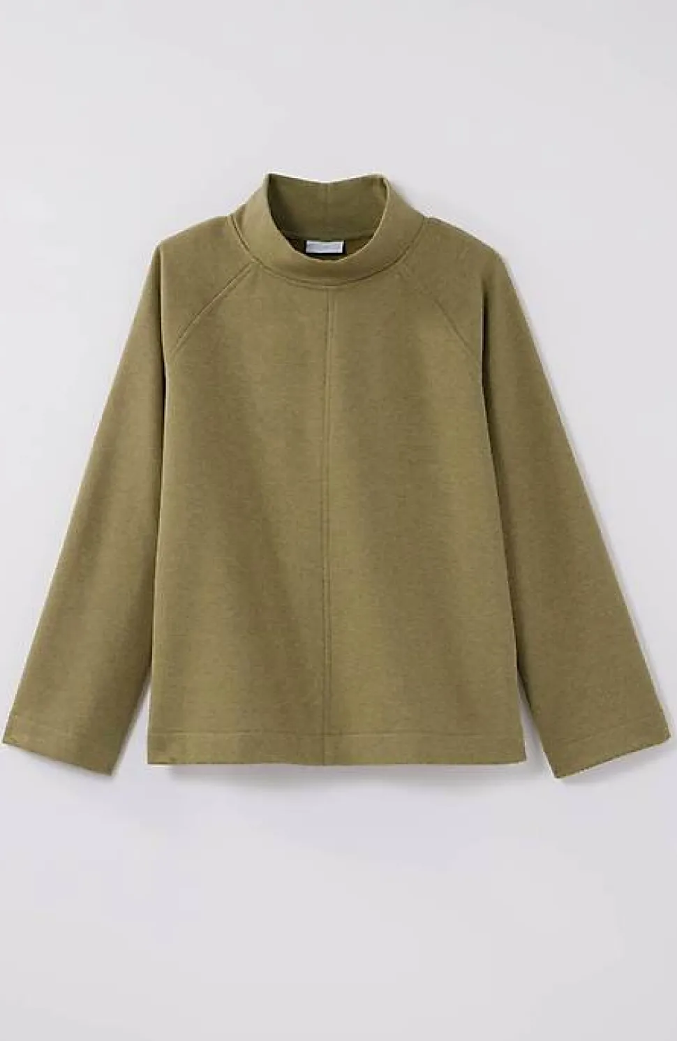 Seamed Fleece Mock-Neck Top | Jjill