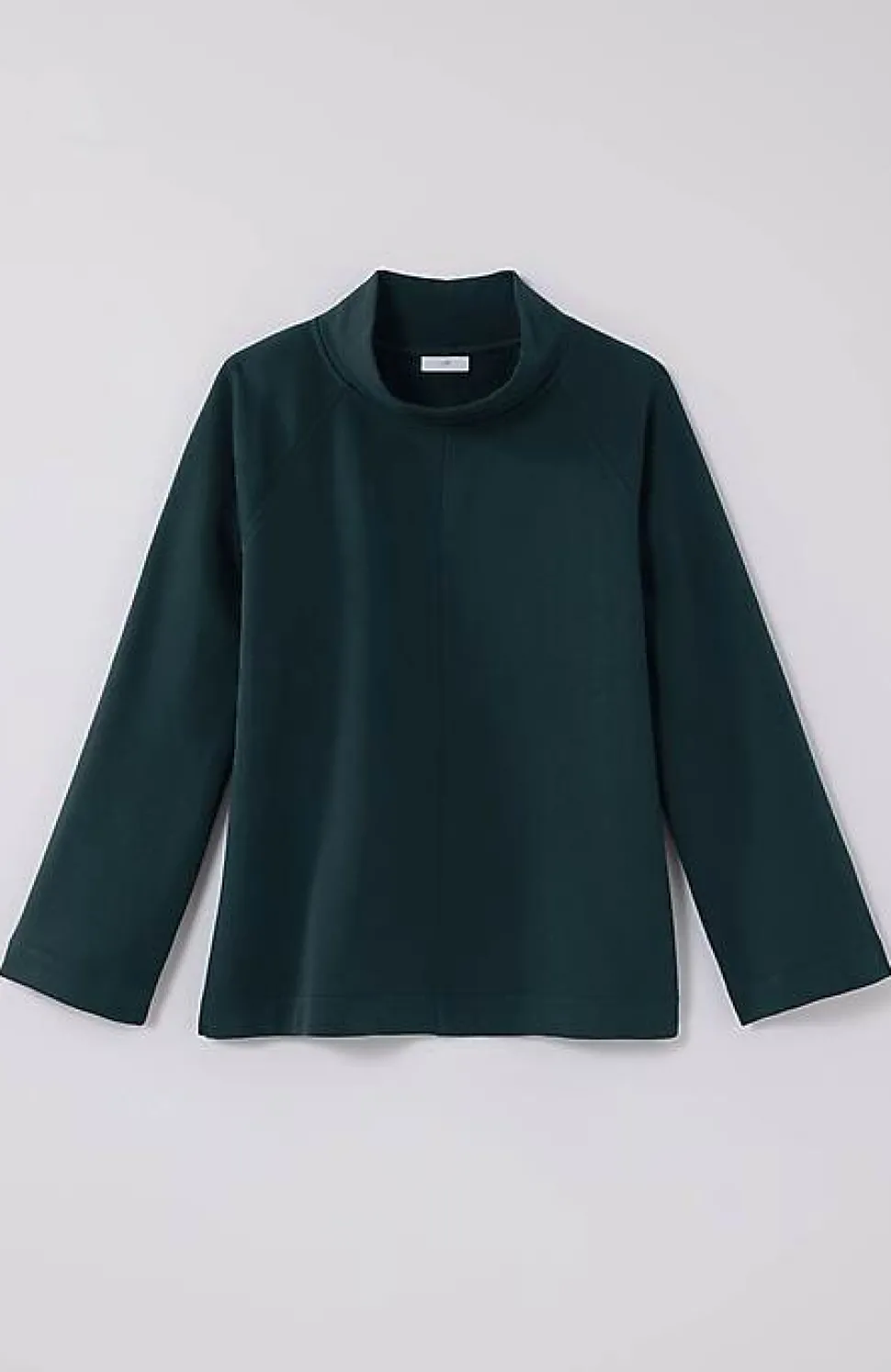 Seamed Fleece Mock-Neck Top | Jjill