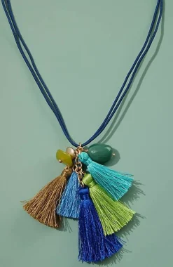 Seaside Oasis Tassel Cluster Necklace | Jjill