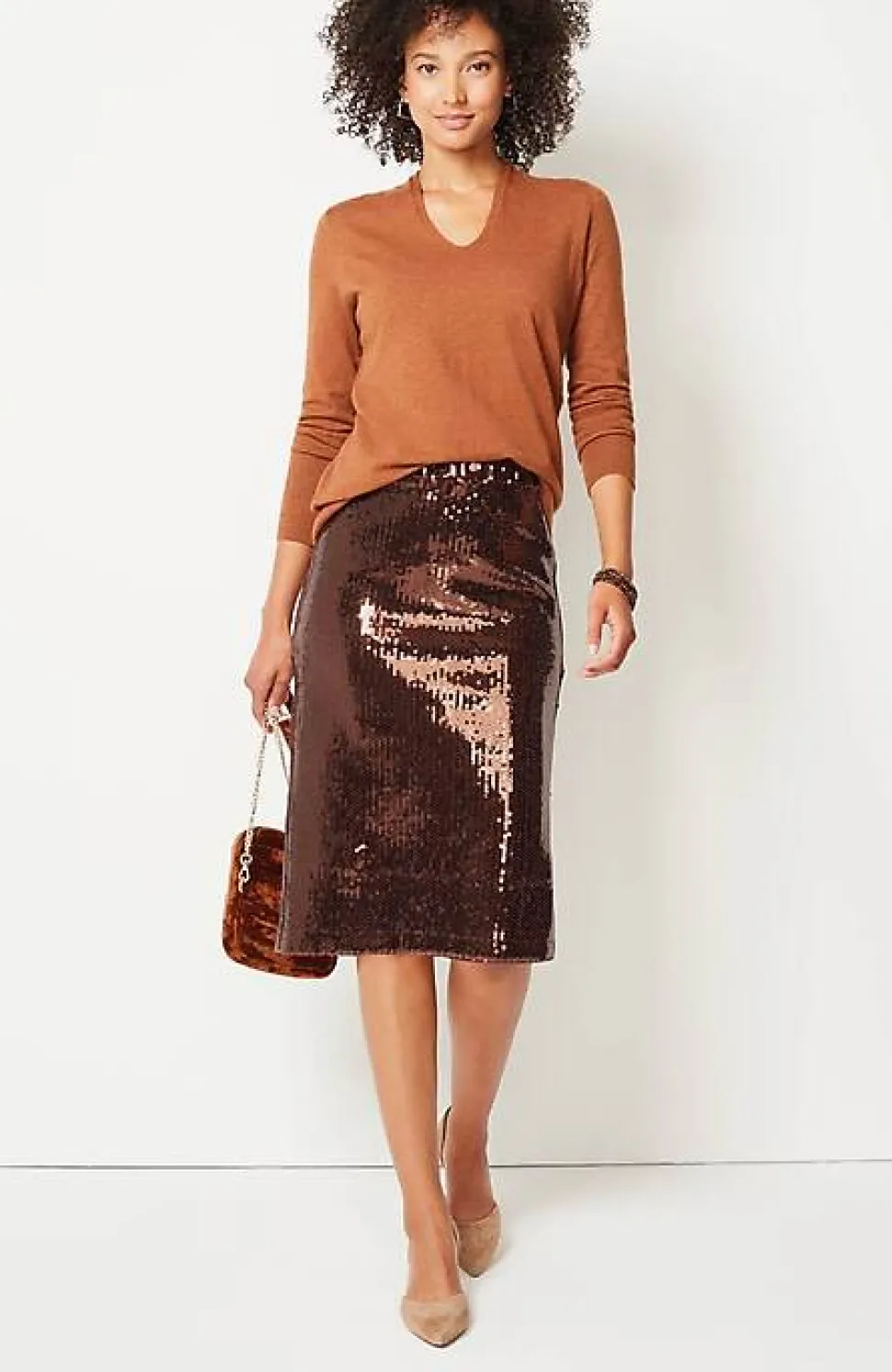 Sequin Pull-On Skirt | Jjill