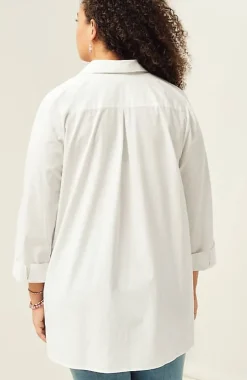 Side-Button Stepped-Hem Tunic | Jjill