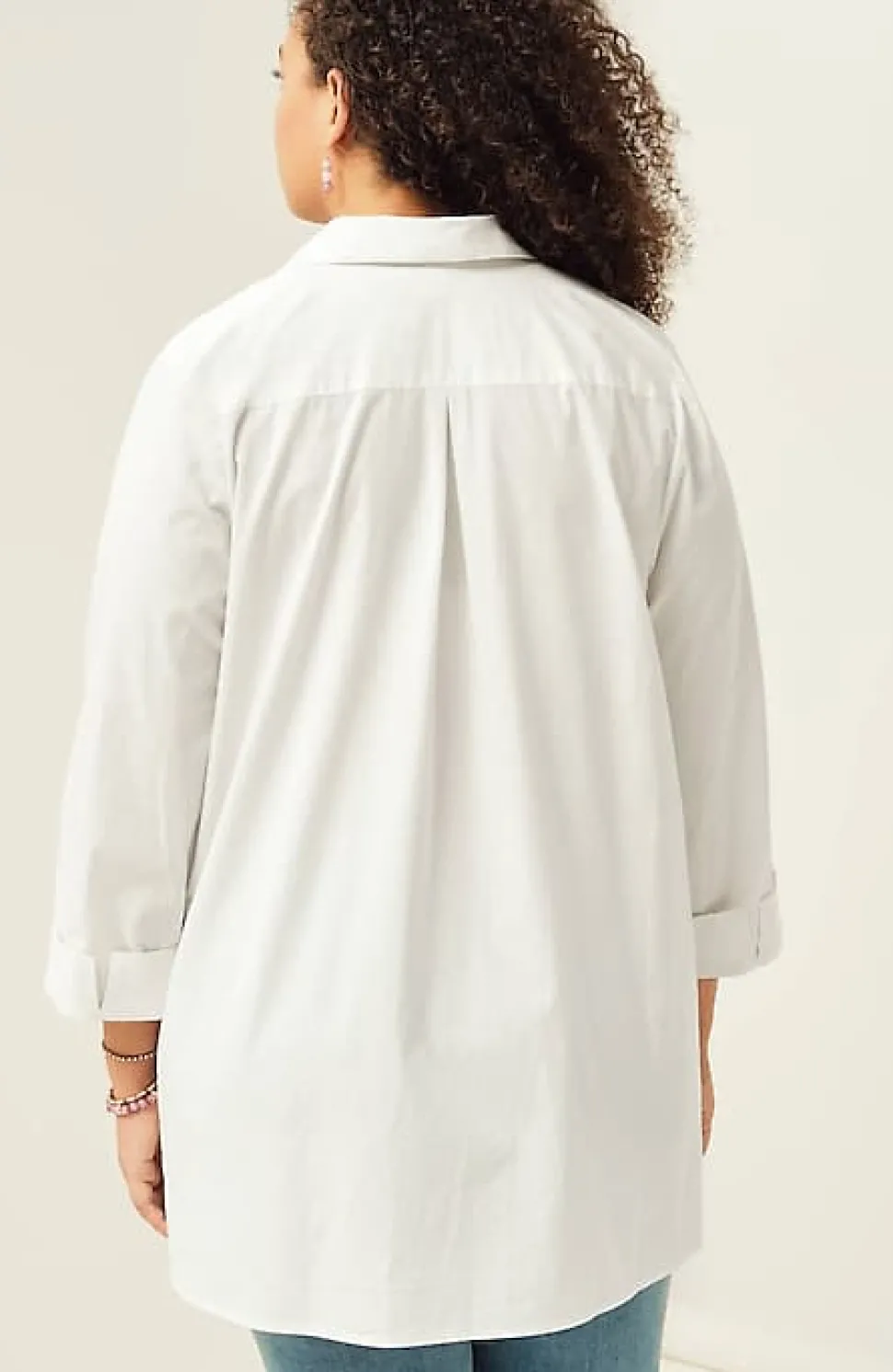 Side-Button Stepped-Hem Tunic | Jjill