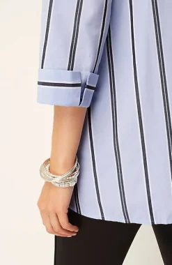Side-Button Stepped-Hem Tunic | Jjill