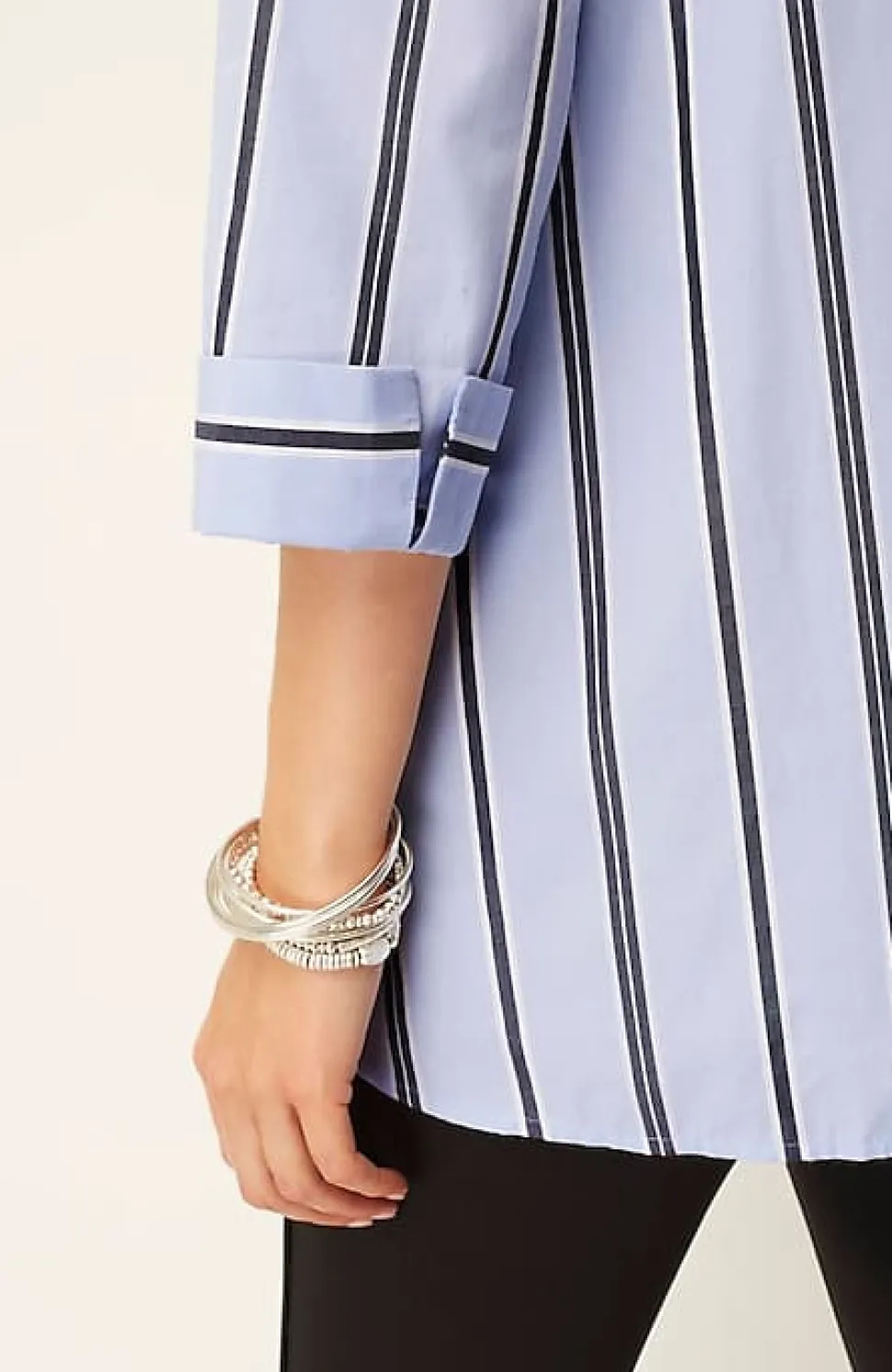 Side-Button Stepped-Hem Tunic | Jjill