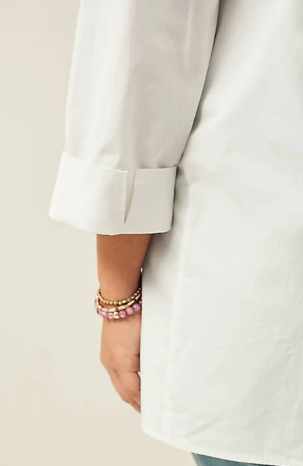 Side-Button Stepped-Hem Tunic | Jjill