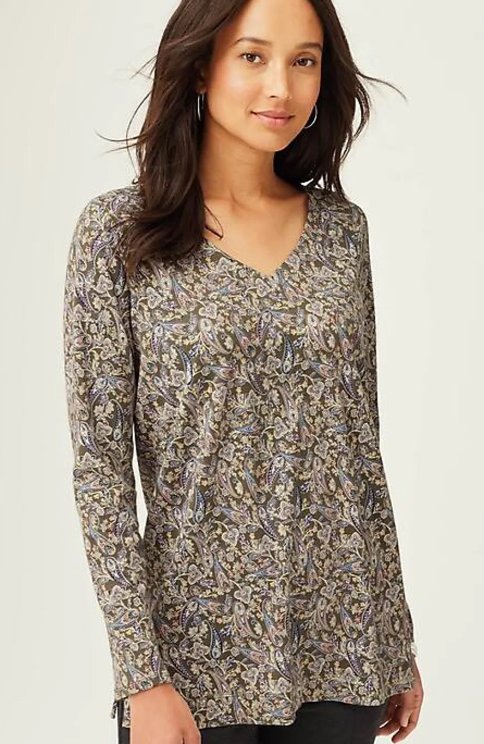 Simply Supima® Side-Slit Tunic | Jjill