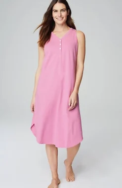 Sleep Ultrasoft Henley Gown | Jjill