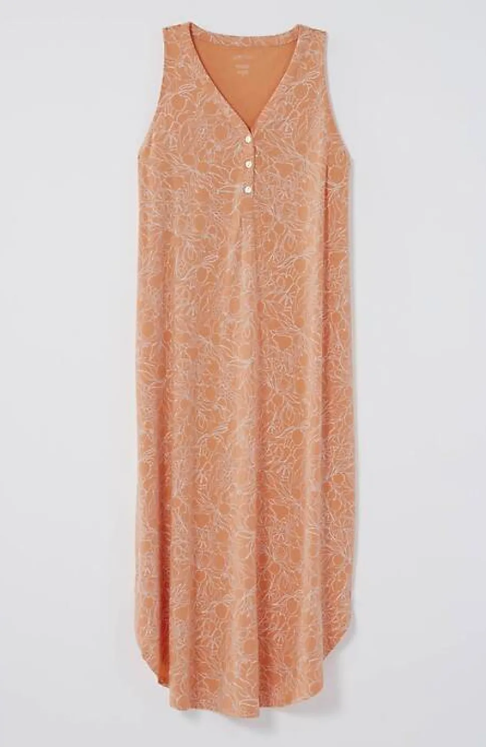 Sleep Ultrasoft Henley Gown | Jjill
