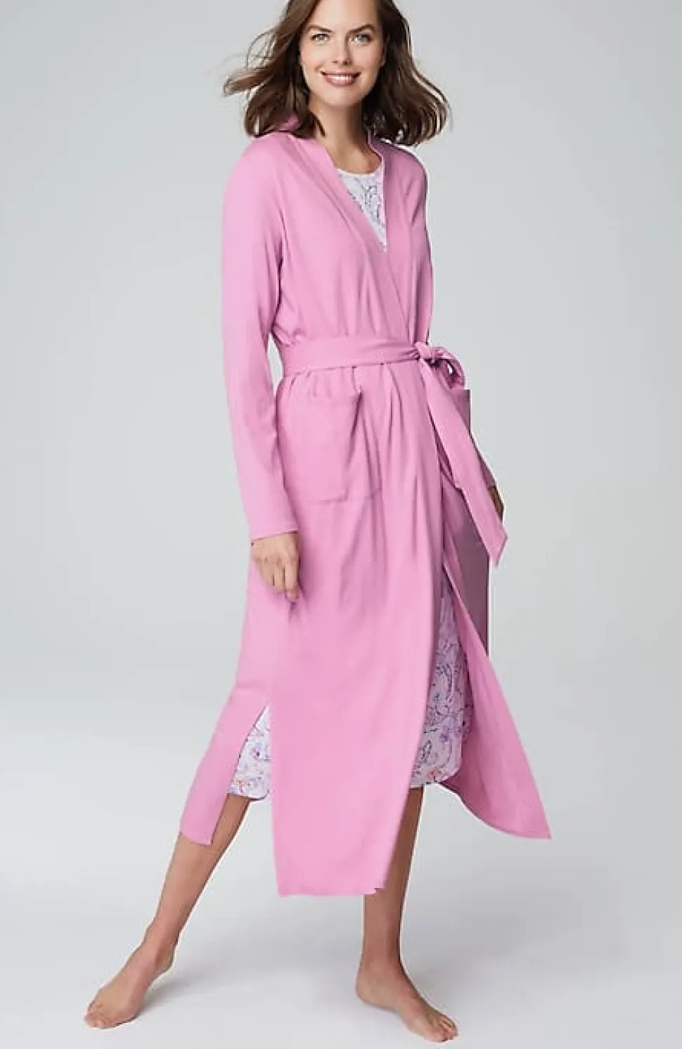 Sleep Ultrasoft Patch-Pocket Robe | Jjill