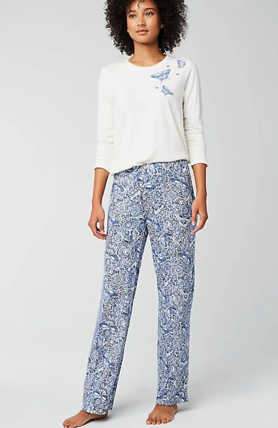 Sleep Ultrasoft Relaxed Full-Leg Pants | Jjill