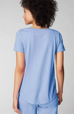 Sleep Ultrasoft Short-Sleeve Henley | Jjill