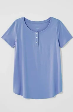 Sleep Ultrasoft Short-Sleeve Henley | Jjill