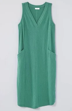 Sleeveless V-Neck Knit Dress | Jjill