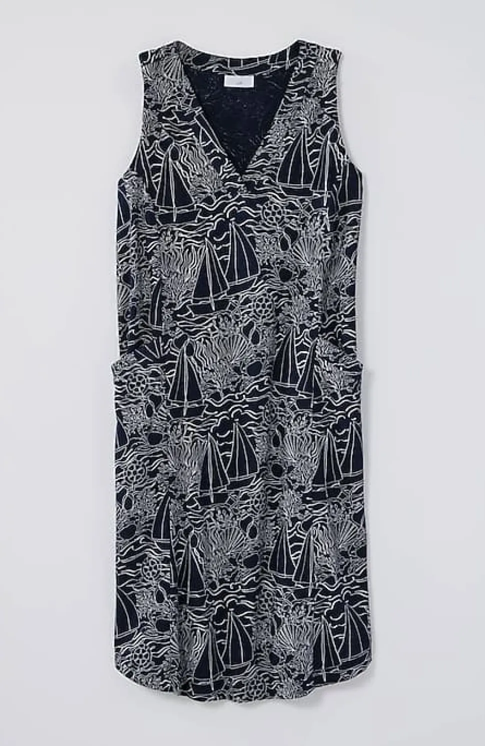 Sleeveless V-Neck Knit Dress | Jjill