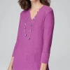 Slub Rib-Trimmed Sweater Tunic | Jjill