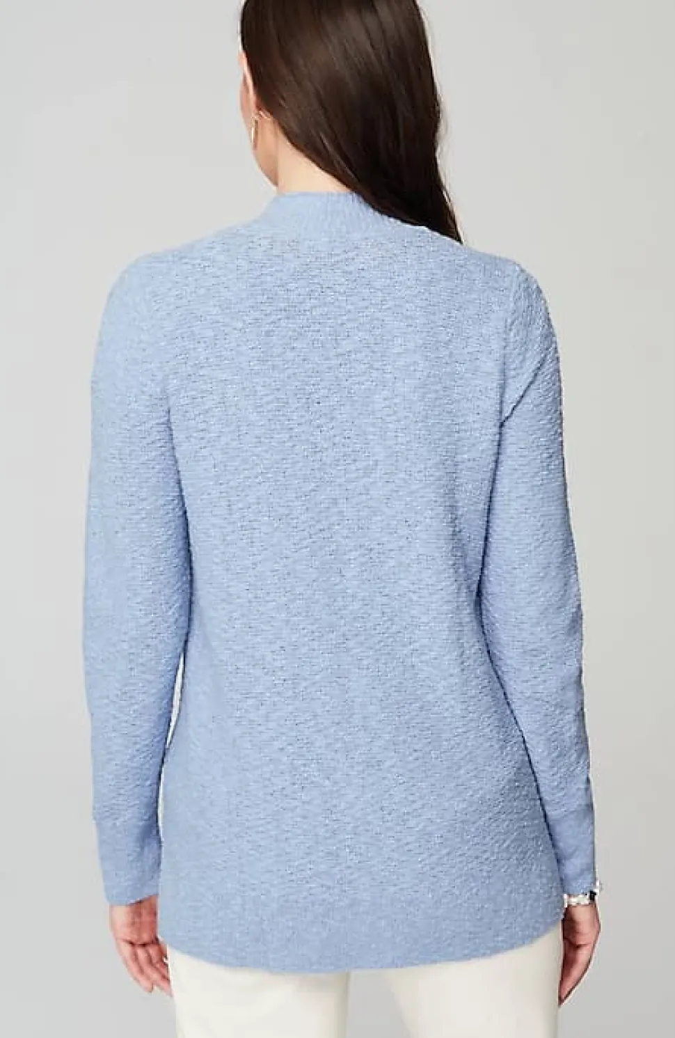 Slub-Textured Button-Front Cardi | Jjill