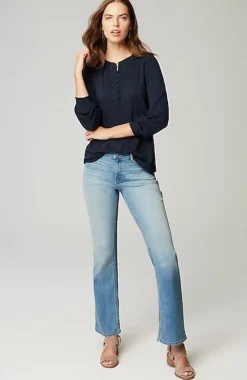 Smocked Henley Top | Jjill