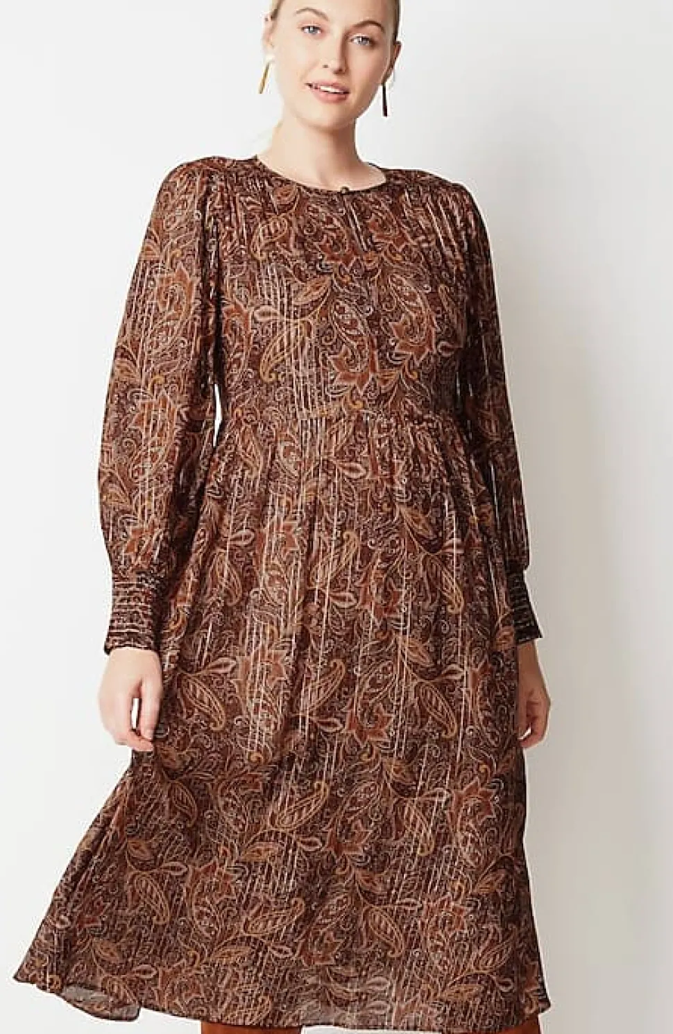 Smocked Midi Dress | Jjill