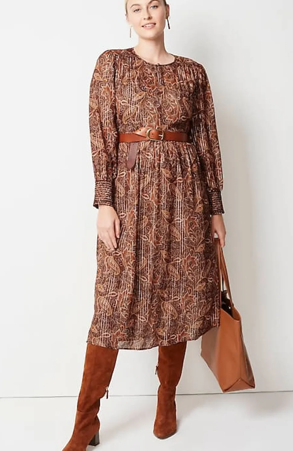 Smocked Midi Dress | Jjill