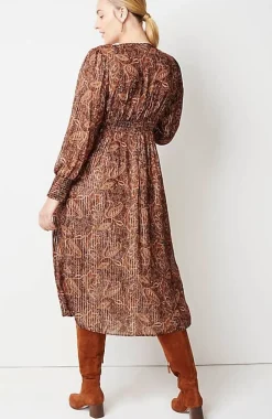 Smocked Midi Dress | Jjill