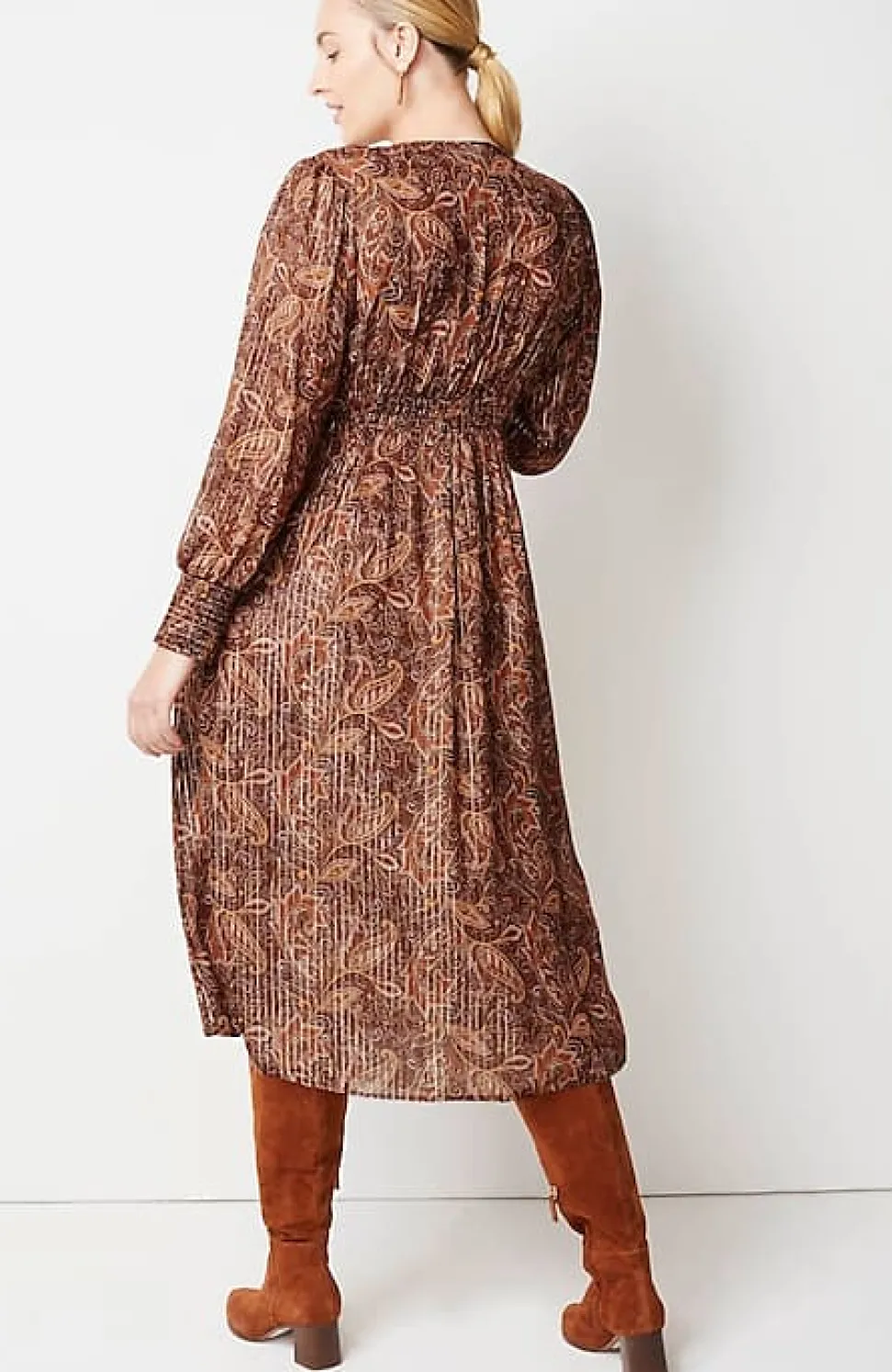 Smocked Midi Dress | Jjill