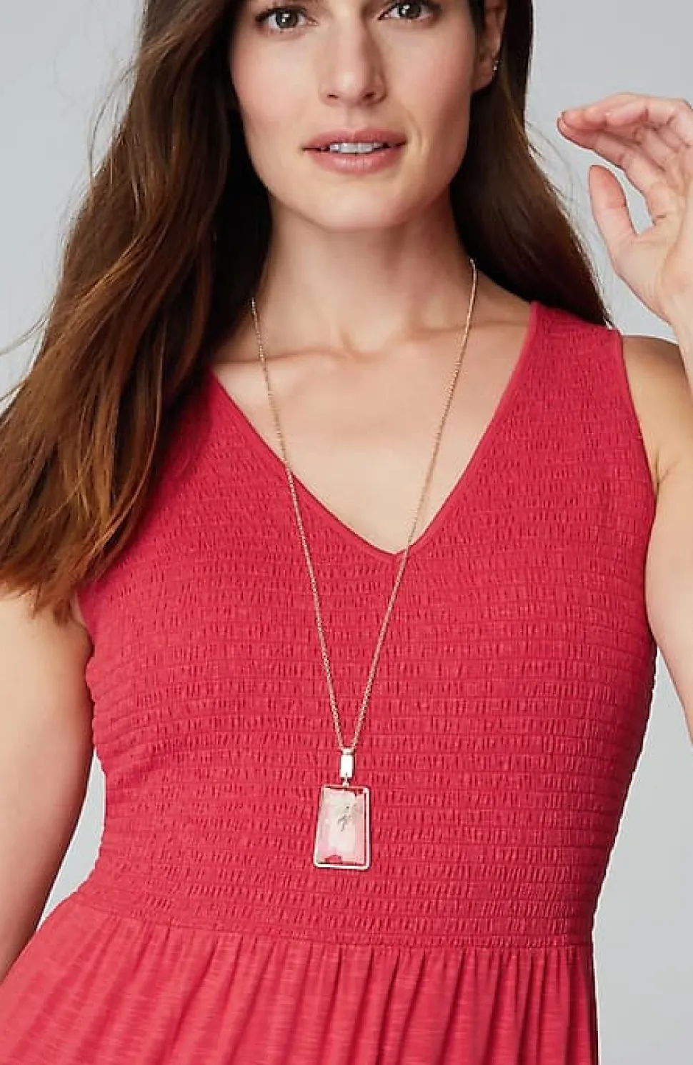 Smocked Tiered Midi Dress | Jjill