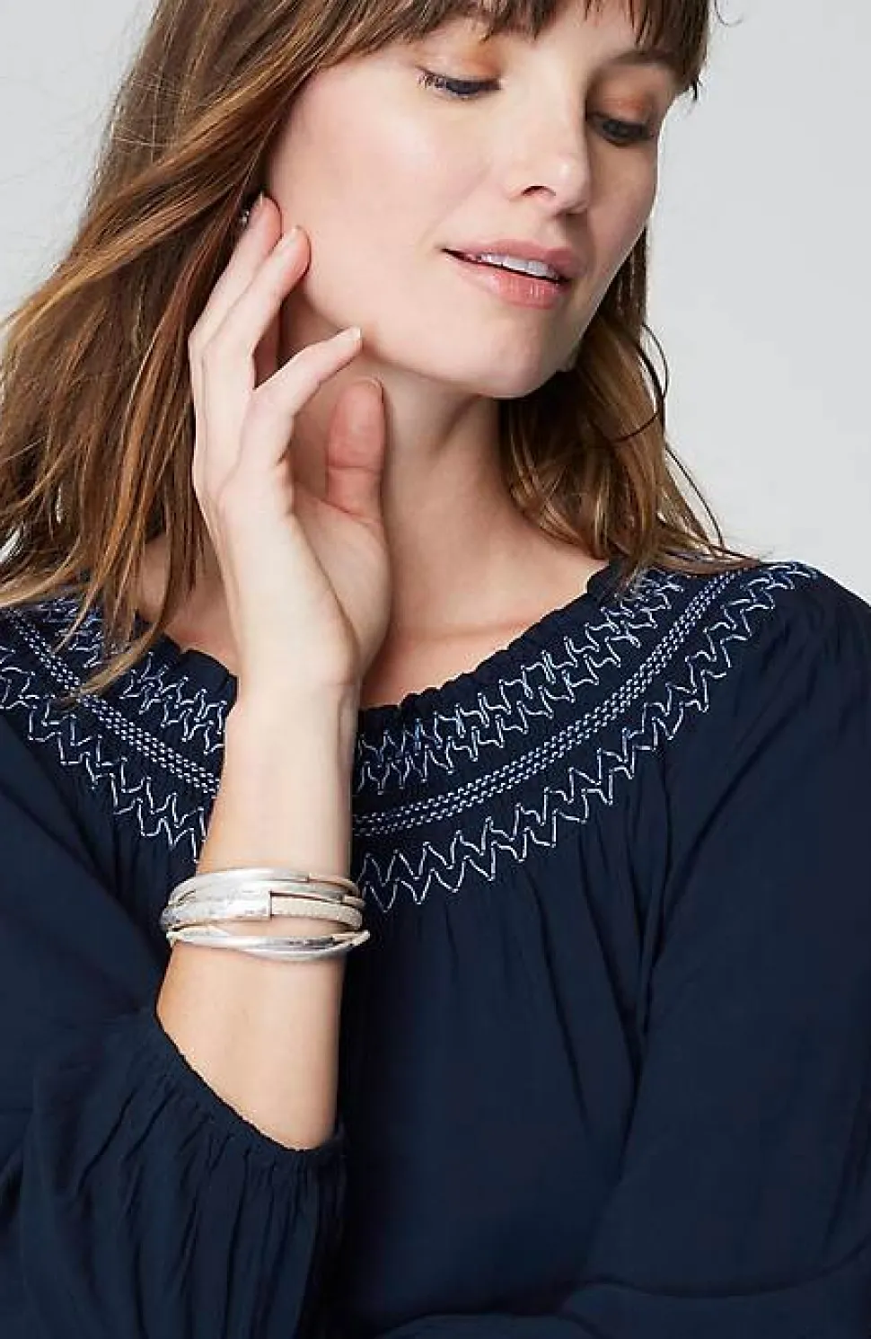 Smocked Two-Way A-Line Top | Jjill