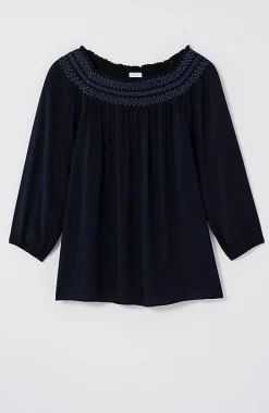 Smocked Two-Way A-Line Top | Jjill