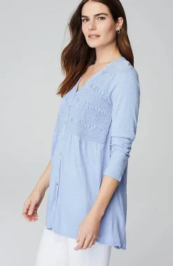 Smocked-Bodice Tunic | Jjill