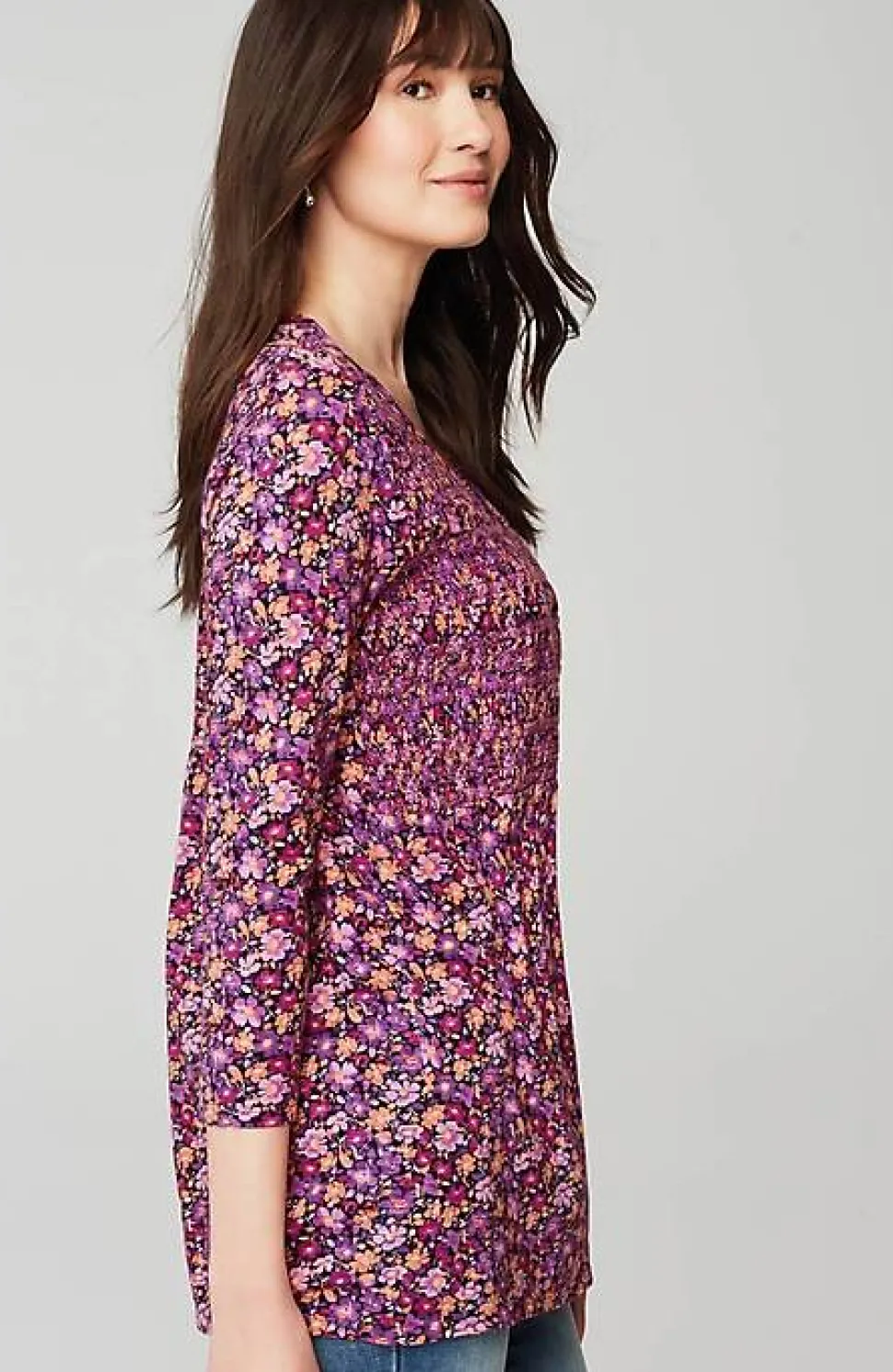 Smocked-Bodice Tunic | Jjill