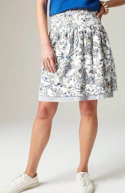 Smocked-Waist Layered Skirt | Jjill