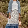 Smocked-Waist Tiered Maxi Skirt | Jjill