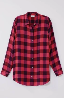 Soft Button-Front Plaid Tunic | Jjill