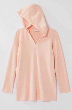 Soft-Brushed Waffle Hoodie Tunic | Jjill