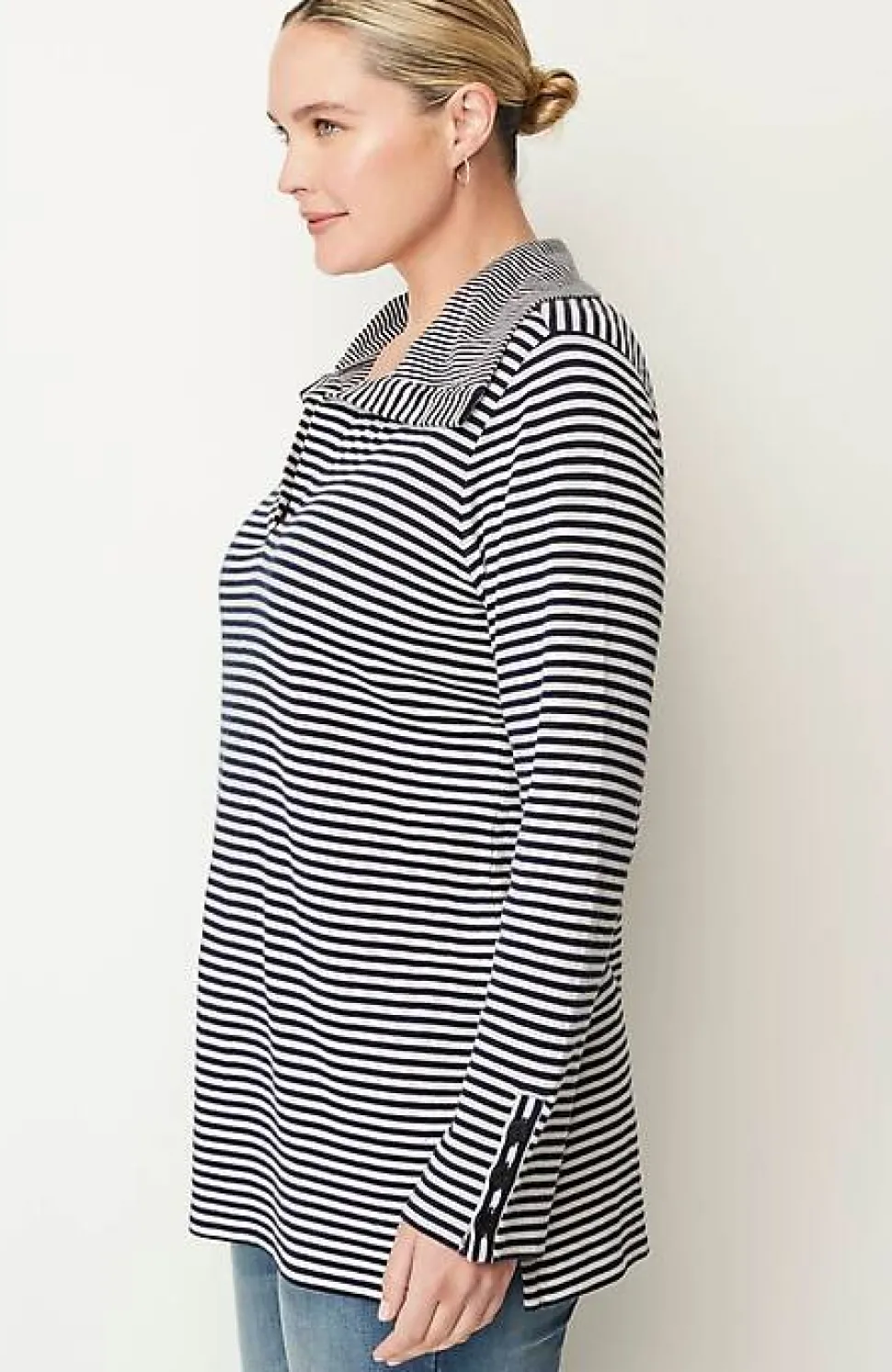 Soft-Knit Collared Tunic | Jjill