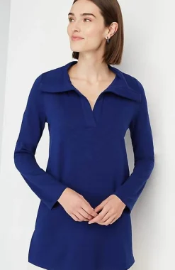 Soft-Knit Collared Tunic | Jjill