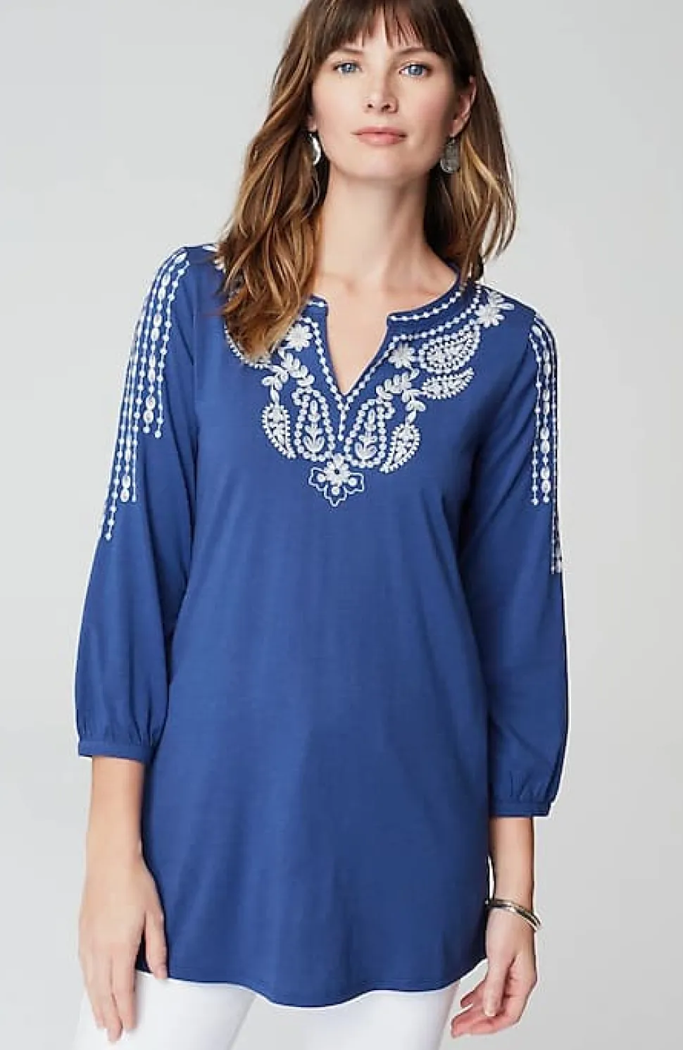 Soutache Embroidered Tunic | Jjill