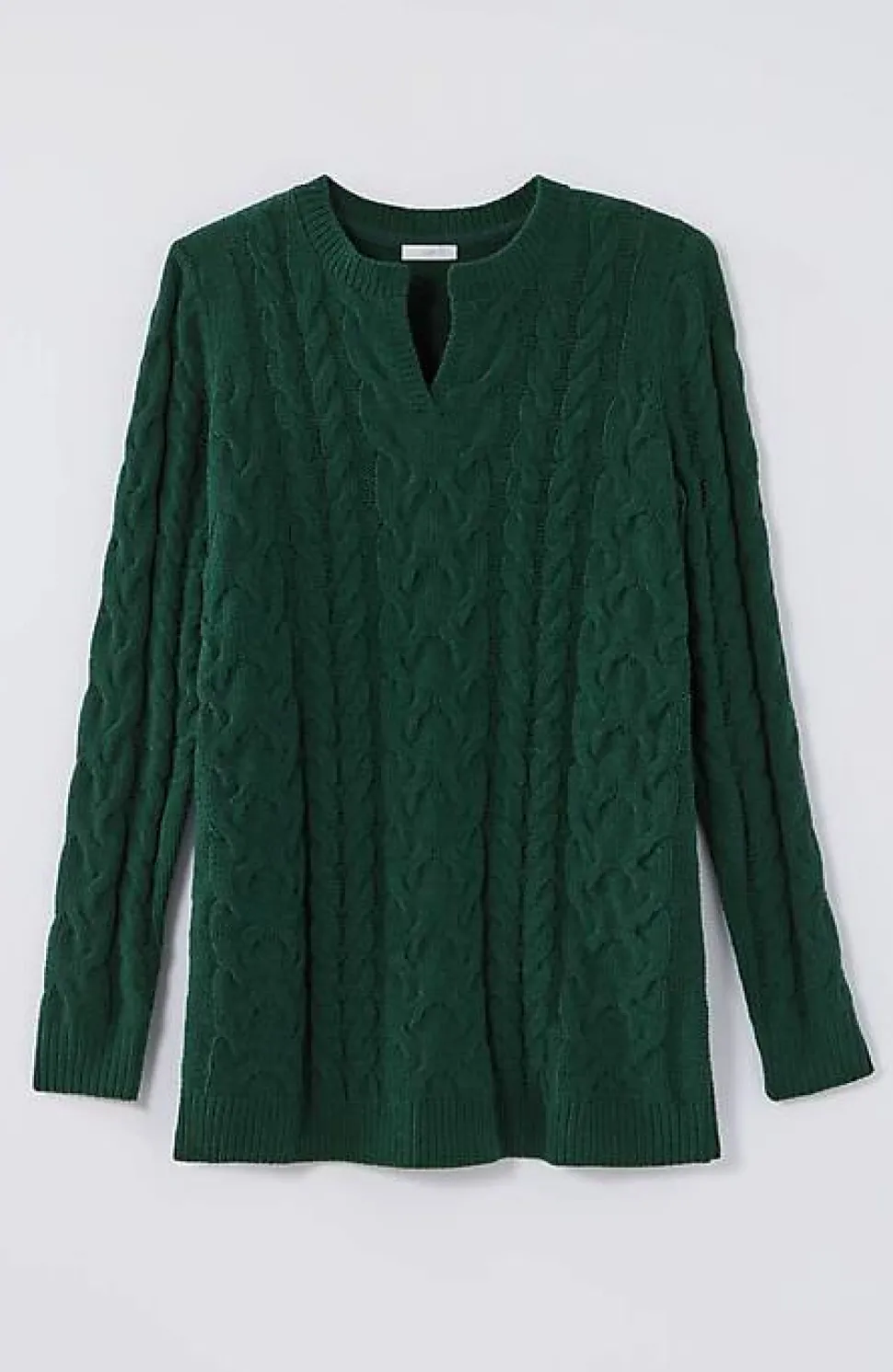 Split-Neck Chenille Tunic | Jjill