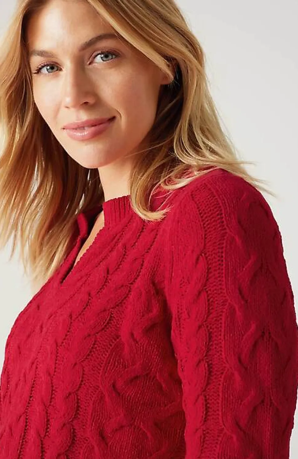 Split-Neck Chenille Tunic | Jjill
