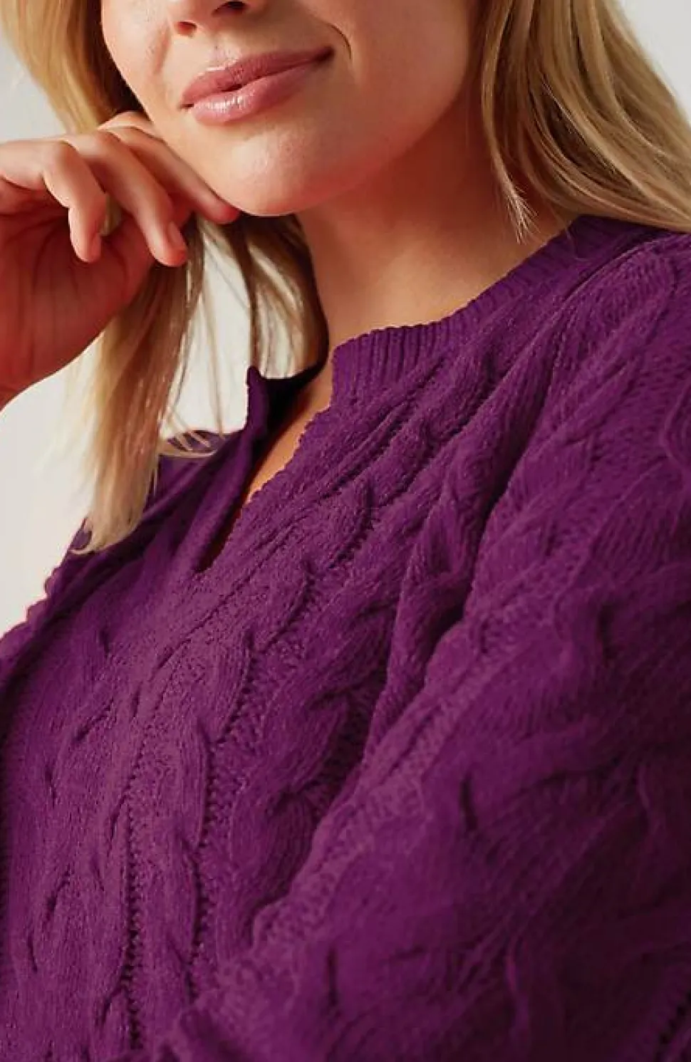 Split-Neck Chenille Tunic | Jjill