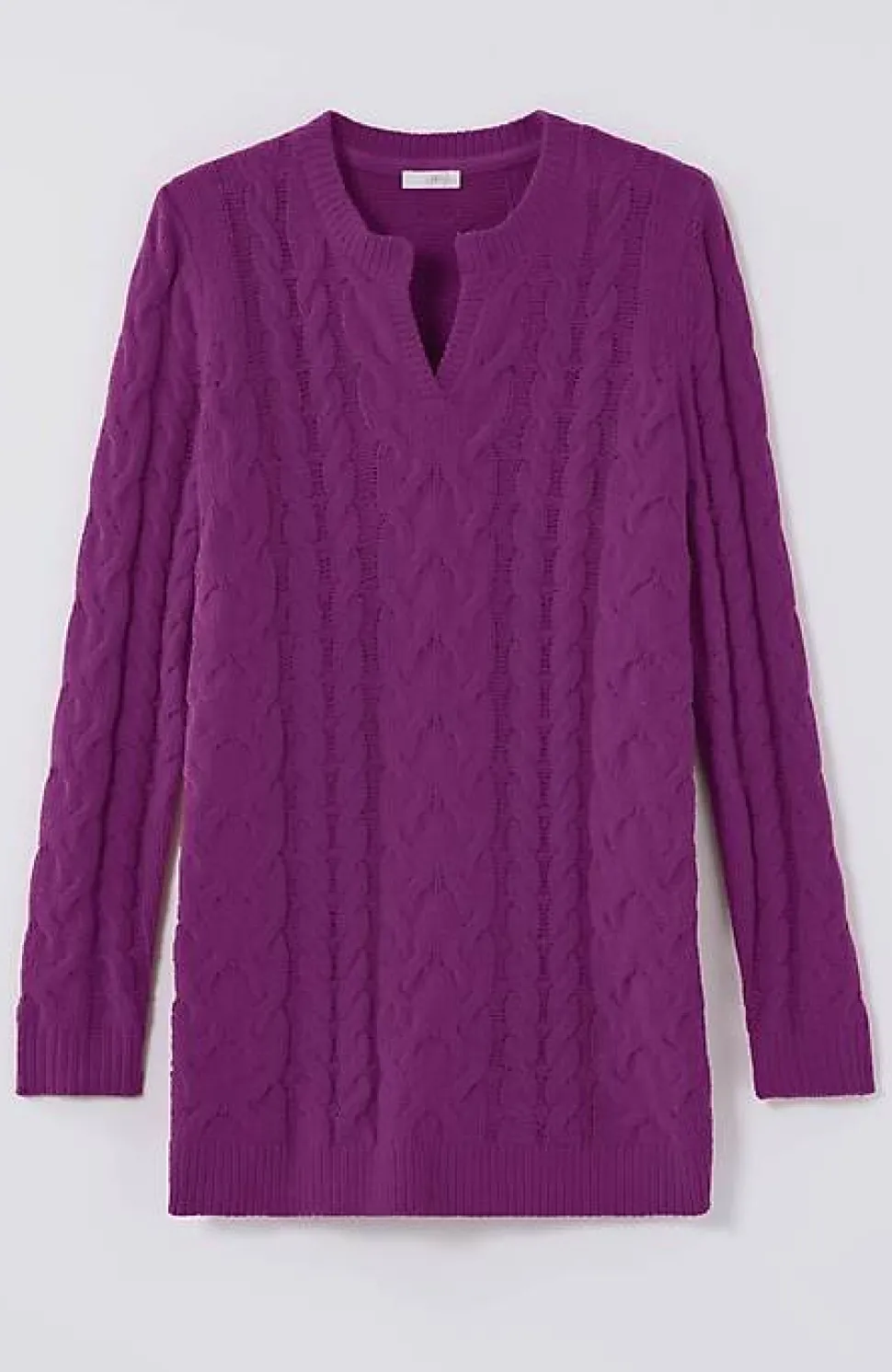 Split-Neck Chenille Tunic | Jjill