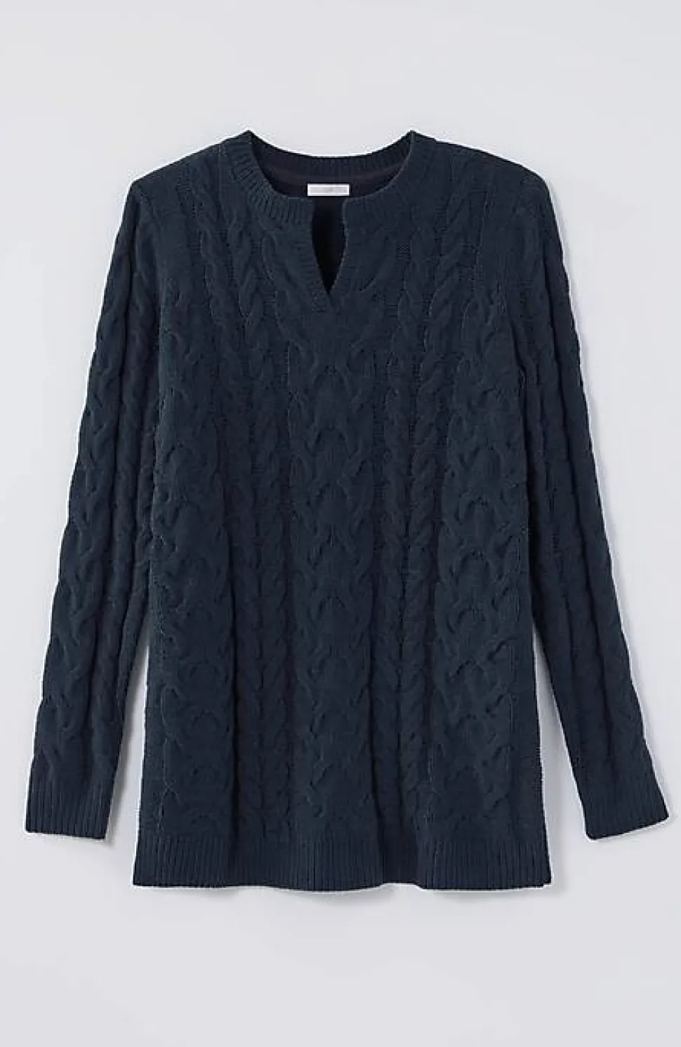 Split-Neck Chenille Tunic | Jjill