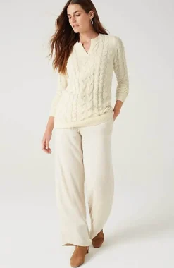 Split-Neck Chenille Tunic | Jjill
