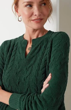 Split-Neck Chenille Tunic | Jjill