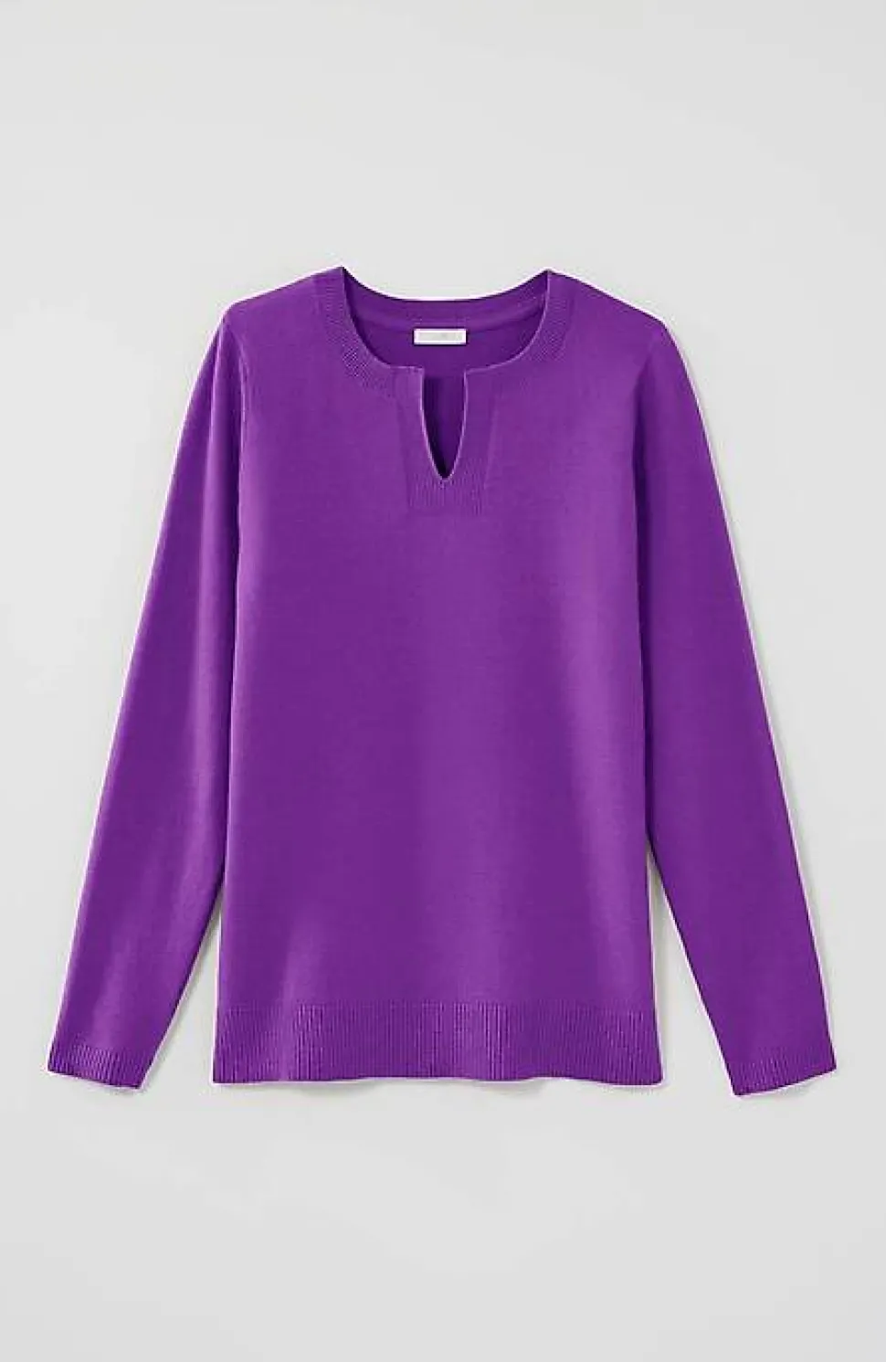 Split-Neck Pullover Sweater | Jjill
