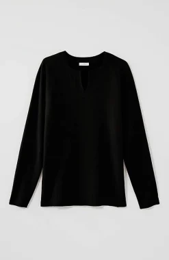 Split-Neck Pullover Sweater | Jjill