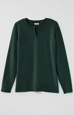 Split-Neck Pullover Sweater | Jjill