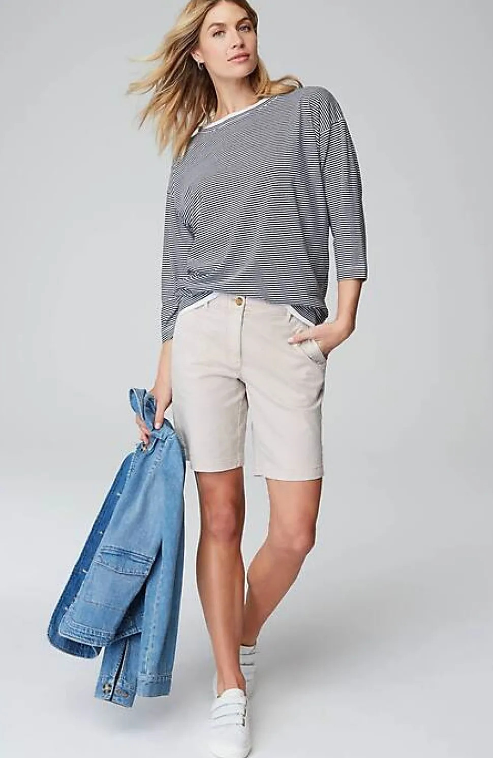 Striped Double-Layer Tee | Jjill