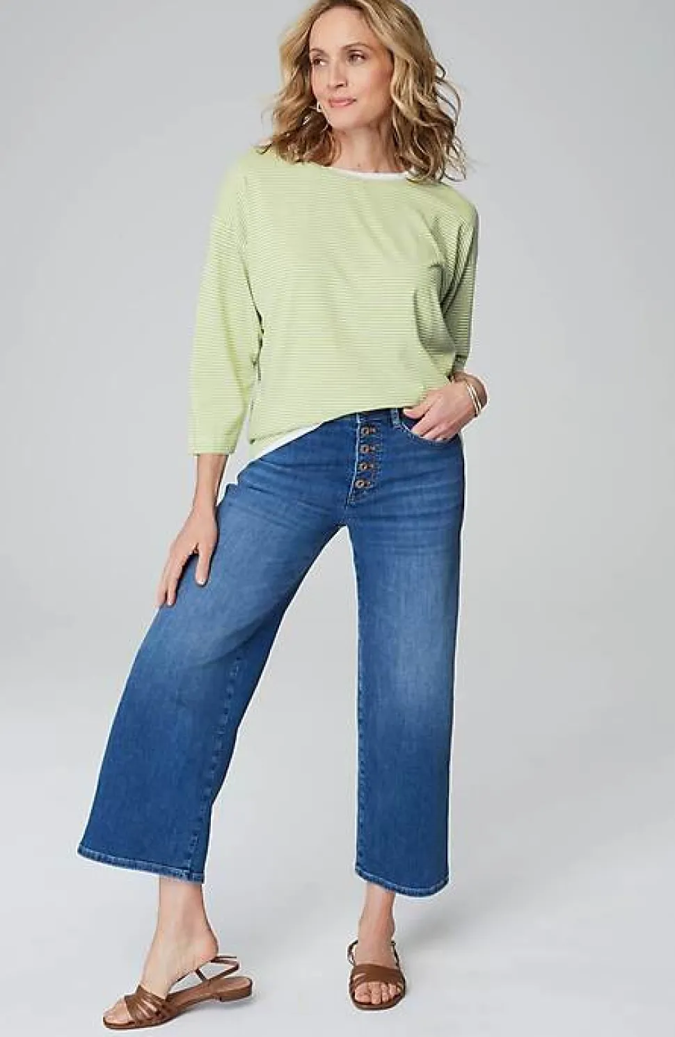 Striped Double-Layer Tee | Jjill