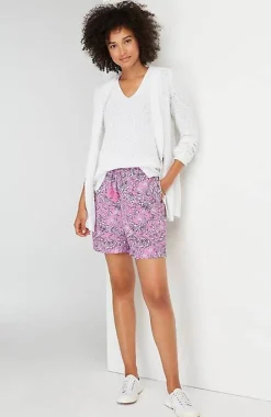 Tasseled-Drawstring Pull-On Shorts | Jjill